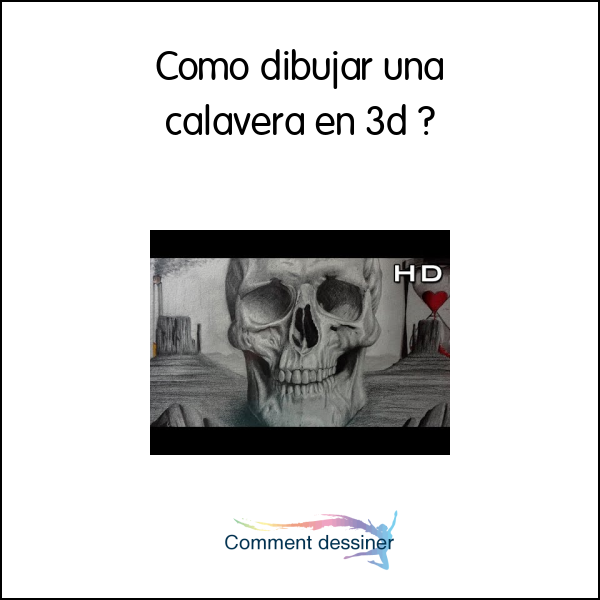 Como dibujar una calavera en 3d